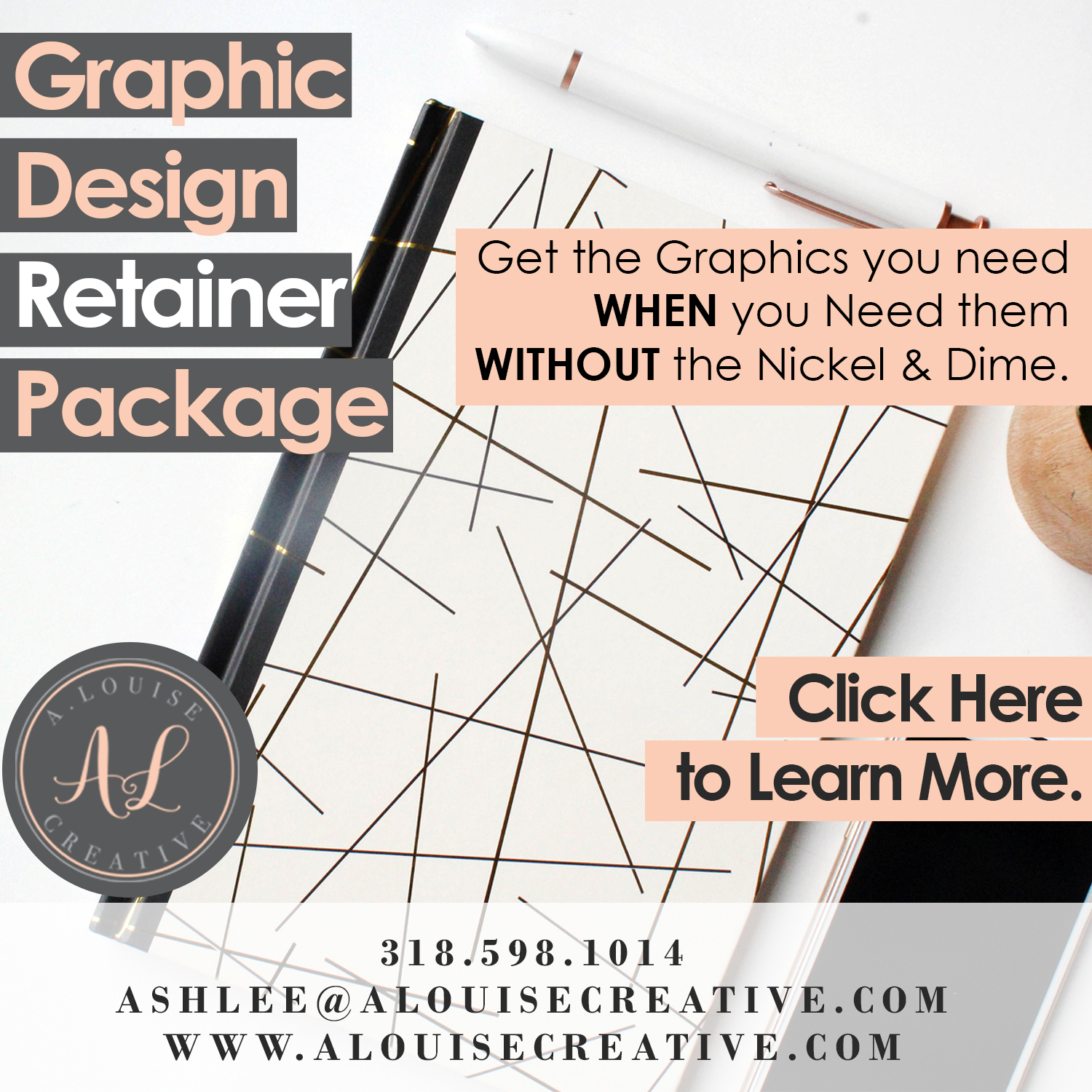 A. Louise Graphic Design Retainer Package • A. Louise Creative